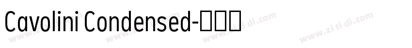 Cavolini Condensed字体转换